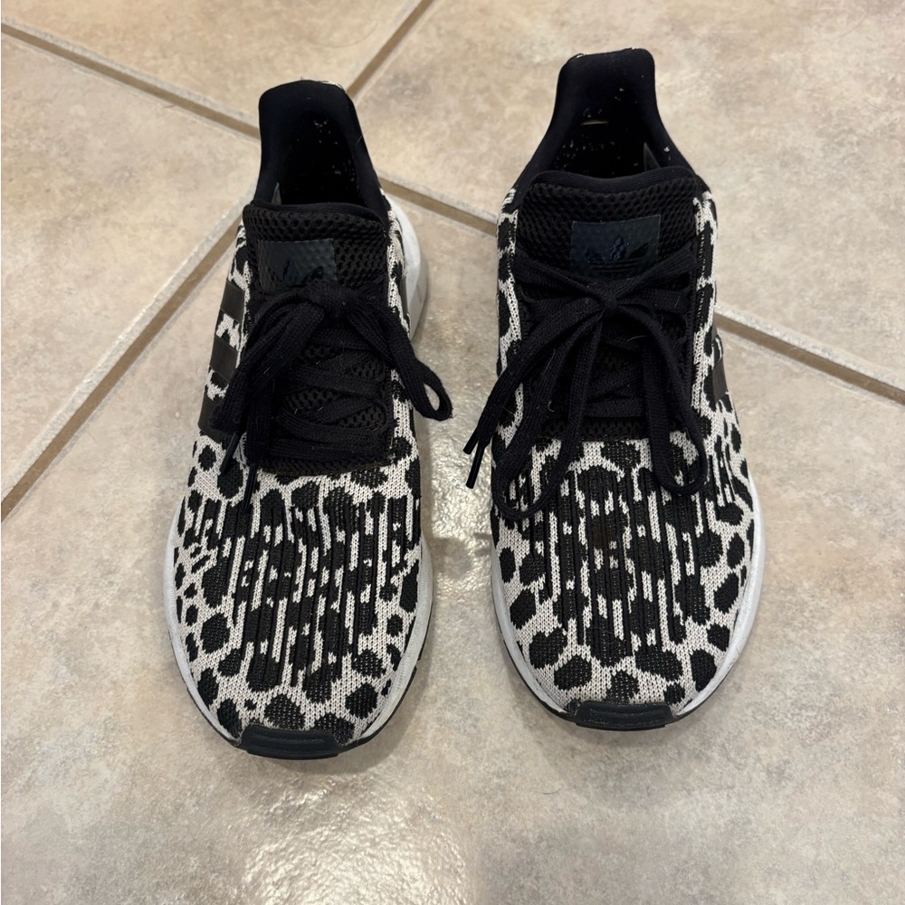 Leopard print adidas sneakers